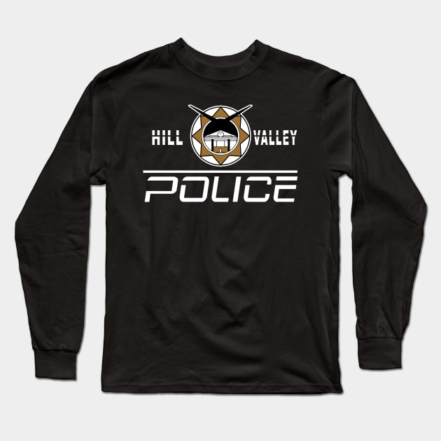 Hill Valley Police Long Sleeve T-Shirt by Illustratorator